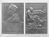 In Memory of Dr. Leon-Athanase Gosselin, French Surgeon (1815–1887), Medalist: Louis-Oscar Roty (French, Paris 1846–1911 Paris), Bronze, brown patina, French