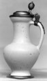 Jug, Faience (tin-glazed earthenware); pewter, German, Nuremberg