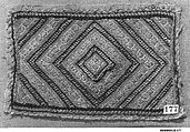 Peasant costume fragment, Silk on canvas, Albanian or Montenegrin