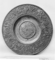 Plate (Kaiserteller), Paulus Öham the younger, Pewter, German, Nuremberg