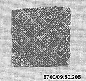 Peasant costume fragment, Canvas, Albanian or Montenegrin