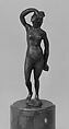Renaissance-style statuette of Venus, Bronze, black lacquer patina., Italian