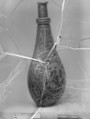Snuff bottle, Iron, silver, German
