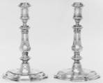 Candlestick (one of a pair), Anthony de Rooy, Silver, Dutch, Amsterdam