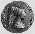Isotta degli Atti of Rimini, d. 1470, Medalist: Matteo de' Pasti (Italian, Verona ca. 1420–after 1467 Rimini), Bronze, Italian, Ferrara