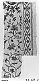 Fragment, Silk on linen, Indian, for European market