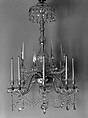 Chandelier, Cut glass, British or Irish