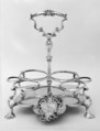 Cruet frame, Samuel Wood, Silver, British, London