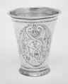 Beaker, Johan Mansson Wennerwall (1703–1768, master 1737), Silver, parcel-gilt, Swedish, Göteborg