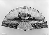 Fan, Gilt bronze, paper, glass, French