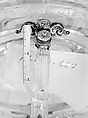 Holy-water stoup, Handle and mounts made by Alfred André (French, 1839–1919), Rock crystal, gold, enamel, French