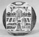 Plate (part of a set), De Porceleyne Bijl, Tin-glazed earthenware, Dutch, Delft