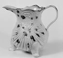 Cream jug, Salt-glazed stoneware, British, Staffordshire