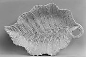 Dish, Salt-glazed stoneware, British, Staffordshire