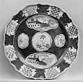 Plate, Salt-glazed stoneware, British, Staffordshire