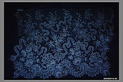 Flounce (one of a pair), Georges Martin (Compagnie des Indes), Needle lace, point d’Alençon, French