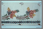 Dress border, Silk, French