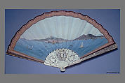 Fan, Parchment, paint, ivory, gold, silver, Italian