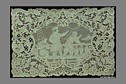 Mat (from a set of table linens), Linen, needle lace, Belgian