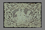 Mat (from a set of table linens), Linen, needle lace, Belgian