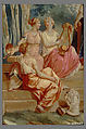 Europe from a set of The Four Continents, Jean Jacques François Le Barbier (French, Rouen 1738–1826 Paris), Wool, silk (19-21 warps per inch, 8 per cm.), French, Beauvais