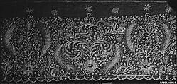 Border, Embroidered net, Irish, Limerick