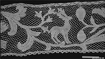 Border, Bobbin lace, Italian, Genoa