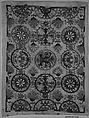 Square, Silk and metal thread on linen, Greek Islands, Crete