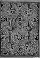 Half of a pillow cover, Linen and silk thread, Greek Islands, Crete