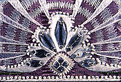 Dress border, Silk on silk, French