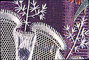 Dress border, Silk on silk, French