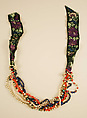 Ensemble, (a, c) silk
(b) cotton
(d) wool
(g) glass, Hungarian