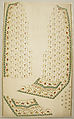 Waistcoat panel, silk, French