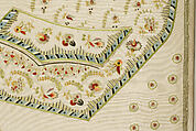 Waistcoat panel, silk, French