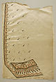 Waistcoat panels, Silk, probably British