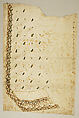 Waistcoat panels, Silk, probably British