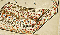 Waistcoat panels, Silk, probably British