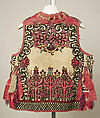 Vest, leather, wool, European, Eastern