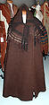 Ensemble, wool, linen, metal, Spanish