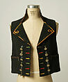 Ensemble, wool, linen, metal, Spanish