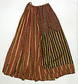 Ensemble, silk, metal, metallic thread, German