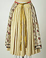 Ensemble, cotton, silk, Czech
