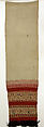 Ensemble, linen, cotton, leather, Russian