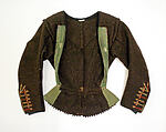 Ensemble, wool, linen, leather, Spanish
