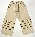 Ensemble, linen (?), wool, lace, metal, metallic thread, silk, European, Eastern