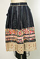 Apron, cotton, wool, silk, Czech