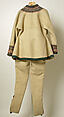 Ensemble, (a, b, e) wool
(c, d, f, g) leather
(h) wood, Polish