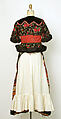 Ensemble, (a, c) silk
(b) cotton
(d) wool
(g) glass, Hungarian