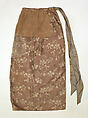 Ensemble, (a) linen
(b) wool
(d, g) cotton
(i, j) silk
(k, l) leather, Swiss