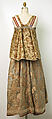 Ensemble, silk, cotton or linen, Russian
